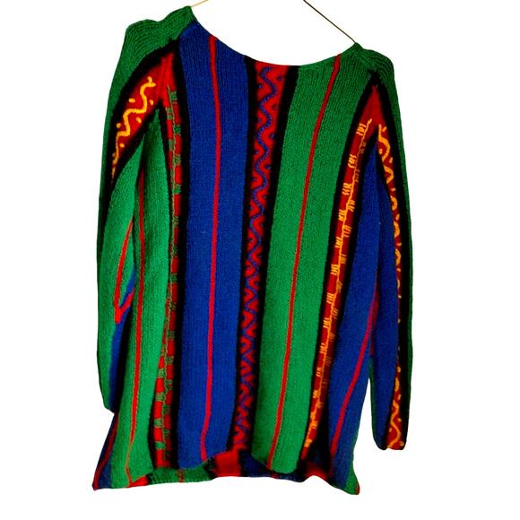 Vintage Michael Simon Colorful Abstract Sweater Size Medium - Picture 1 of 7